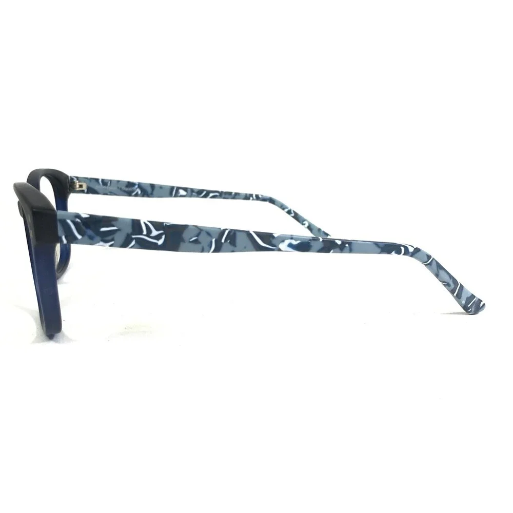 Prodesign Eyeglasses Frames 4718 c.9121 Matte Navy Blue Square Marble 53-19-140